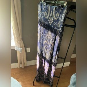 Jump apparel strapless navy long dress